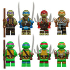 Teenage Mutant Ninja Turtles Tmnt Donnie Leo, Lego-compatible Building Block Minifigures, 8 Pcs Collection