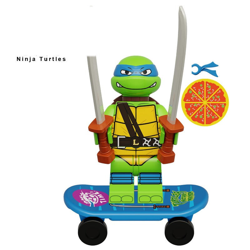 Teenage Mutant Ninja Turtles Tmnt And Raphael, Lego-compatible Building Block Minifigures, 4 Pcs Collection