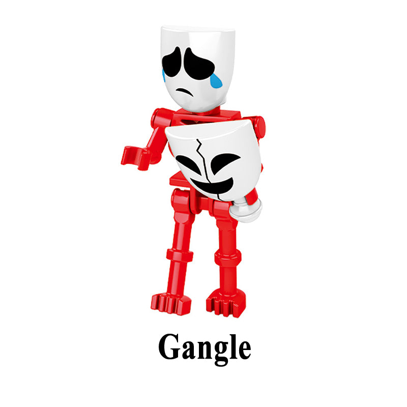The Amazing Digital Circus Gangle, Lego-compatible Building Block Minifigures, 8 Pcs Collection