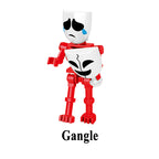 The Amazing Digital Circus Gangle, Lego-compatible Building Block Minifigures, 8 Pcs Collection