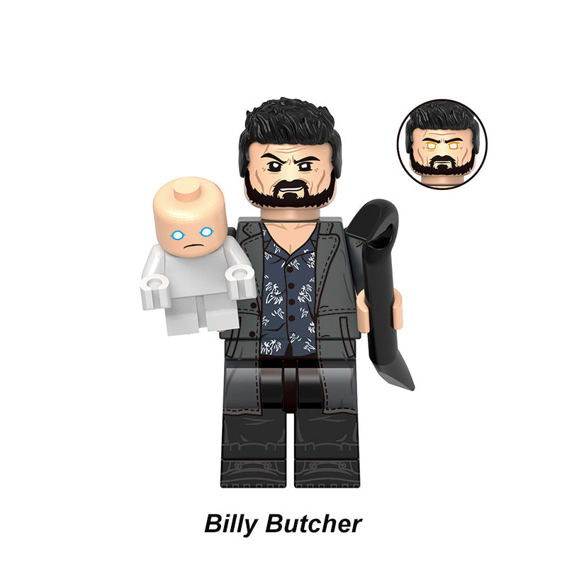Billy Butcher Superheroes LEGO-compatible minifigure | custom brick minifigures