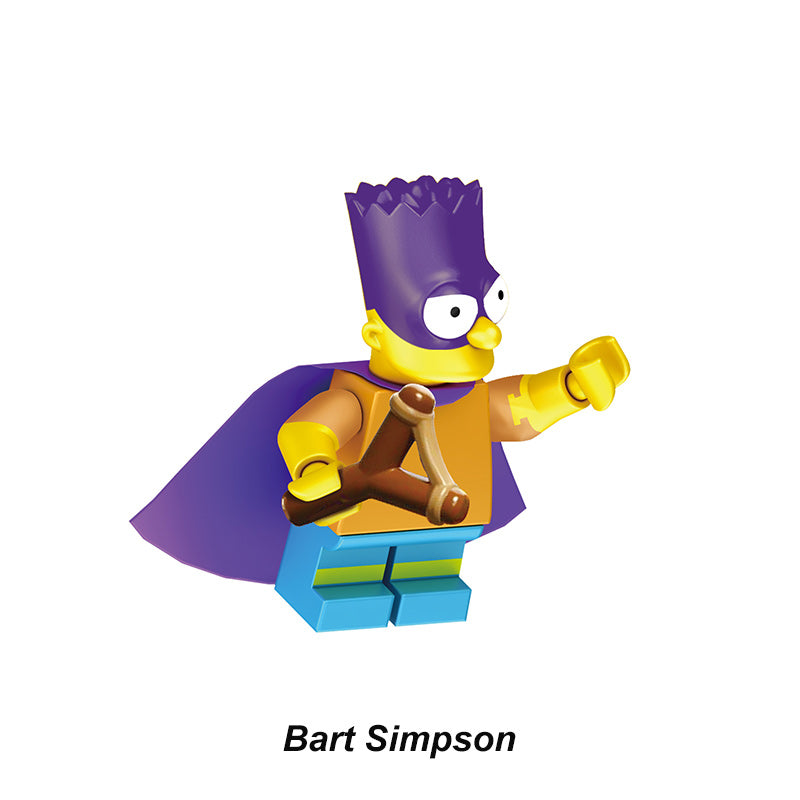 The Simpsons Bart Simpson, Lego-compatible Building Block Minifigures, 8 Pcs Collection