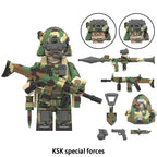 World War Ii Ksk Special Forces, Lego-compatible Building Block Minifigures, 8 Pcs Collection