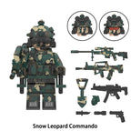 World War Ii Snow Leopard Commando, Lego-compatible Building Block Minifigures, 8 Pcs Collection