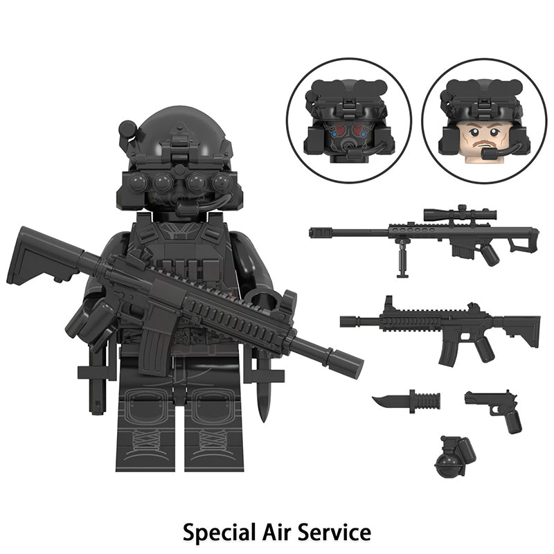 World War Ii Special Air Service, Lego-compatible Building Block Minifigures, 8 Pcs Collection