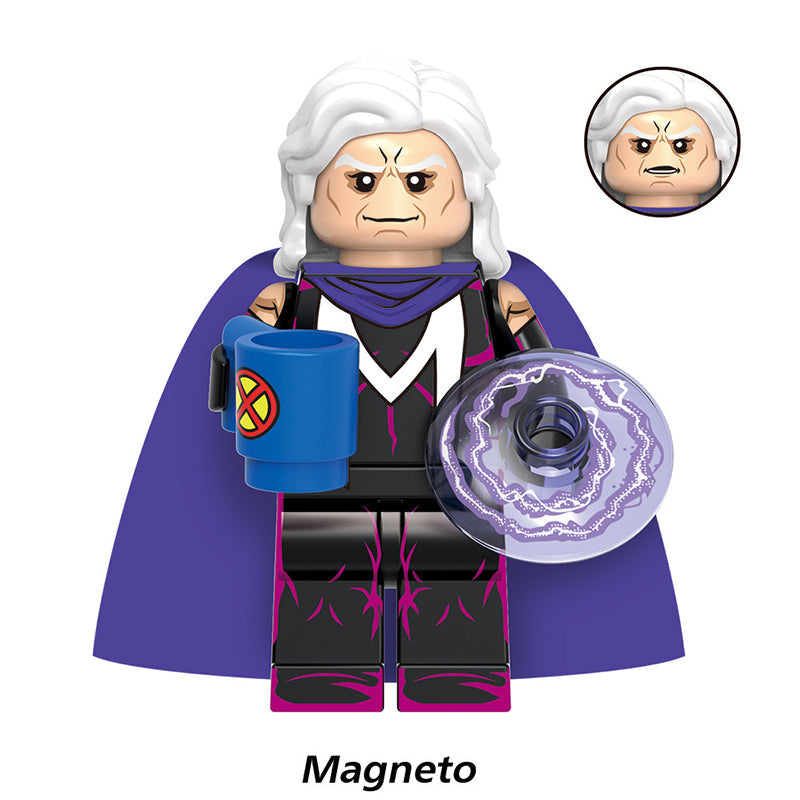 Magneto Master of Magnetism X-Men Classic LEGO-compatible minifigure | custom brick minifigures