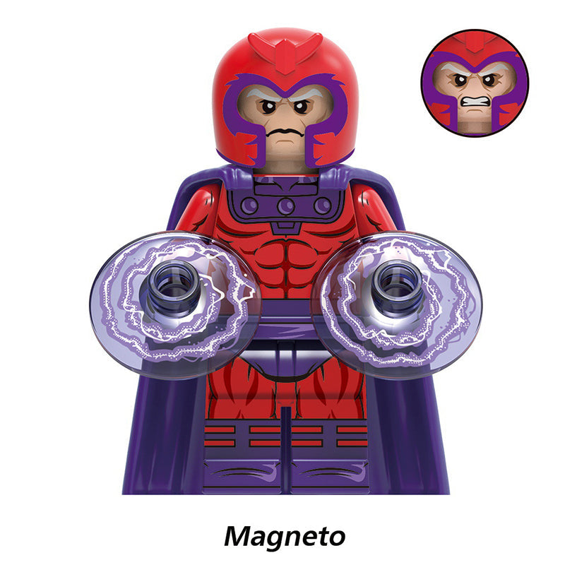 Magneto Superheroes LEGO-compatible minifigure | custom brick minifigures
