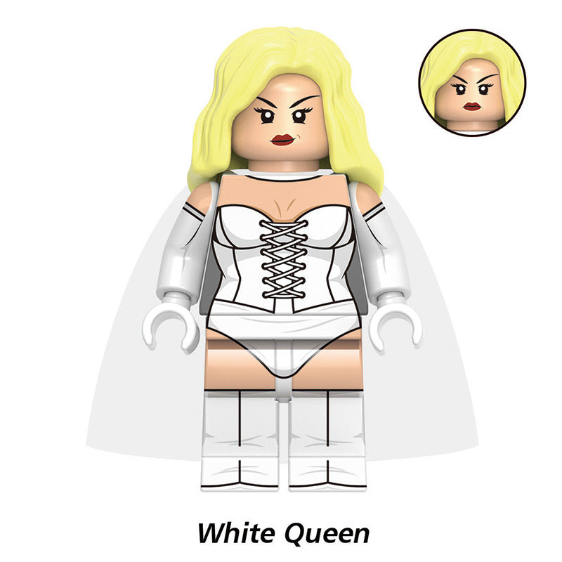 White Queen Superheroes LEGO-compatible minifigure | custom brick minifigures