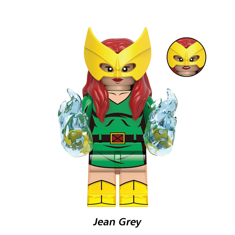 X Men Jean Grey, Lego-compatible Building Block Minifigures, 8 Pcs Collection