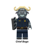 Chief Bogo Zootopia LEGO-compatible minifigure | custom brick toy figure