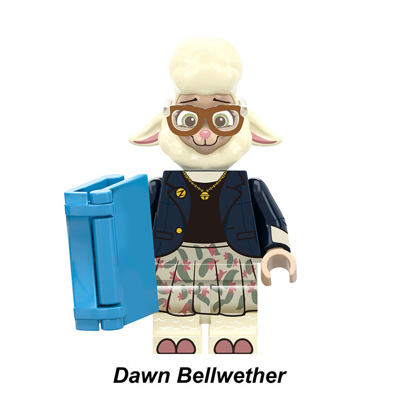 Dawn Bellwether Zootopia LEGO-compatible minifigure | custom brick toy figure