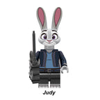 Judy Hopps Zootopia LEGO-compatible minifigure | custom brick toy figure