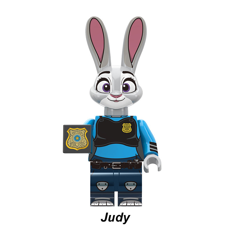 Zootopia Judy Hopps 2 2, Lego-compatible Building Block Minifigures, 8 Pcs Collection