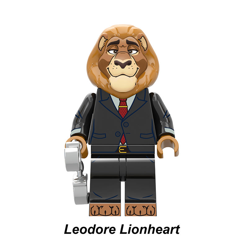 Mayor Leodore Lionheart Zootopia LEGO-compatible minifigure | custom brick toy figure