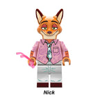 Nick Wilde Zootopia LEGO-compatible minifigure | custom brick toy figure